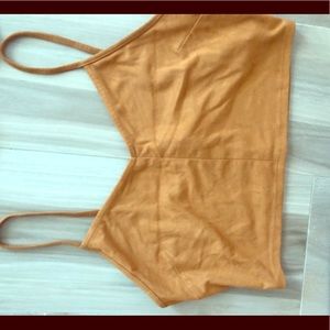 Suade crop top never worn before